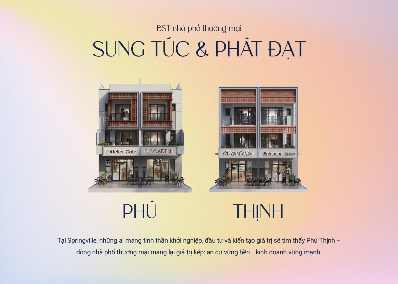 Thiết kế mặt ngoài Shophouse Springville